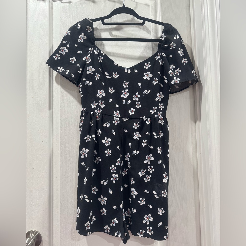 Ricki's Black Floral romper